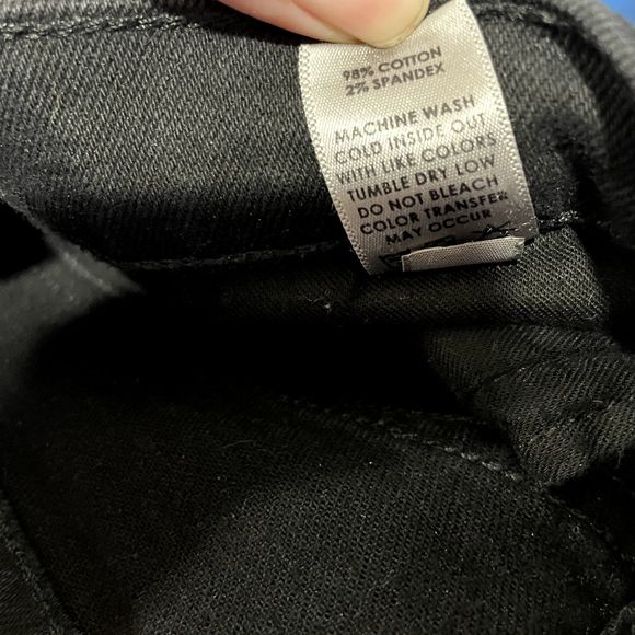 COTTON CITIZEN Black‎ Fly Raw Hem Center Seam Crop Flare Stretch Jeans Size 26 - Picture 8 of 16